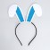 New Year's bezel-shuttle of the bunny "Pushistik"