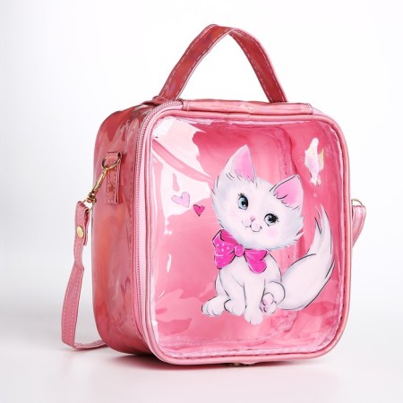 Bag's bag with lightning, pink color