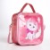 Bag's bag with lightning, pink color