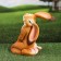 Garden figure "Zaichikha poses" 27x17x27cm