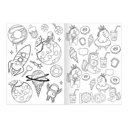 Set of coloring “Funny drawings”, 8 pcs. 12 pp., A5-4