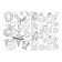 Set of coloring “Funny drawings”, 8 pcs. 12 pp., A5