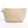 Women's bag with lightning, with a cosmetic bag, beige color