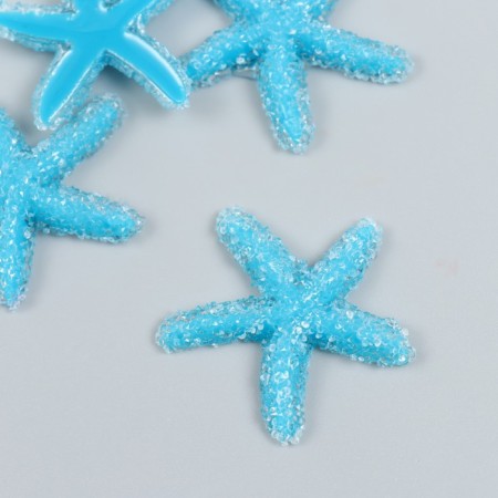 Decor for creativity Plastic "Blue Sea Star" Sugar 3.8x0.5x3.8 cm