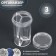 Organizer for decor, 3 sections, D - 4 × 7 cm, transparent