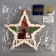 LED figure "Star with deer" 19 × 19 × 4 cm, wood, batteries AAAX2 (not in the kit), glow warm white
