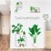 Stick plastic interior color "indoor plants" 60x90 cm