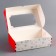 New Year. Folding box, confectionery packaging with the New Year Mail window, 25 x 15 x 7 cm