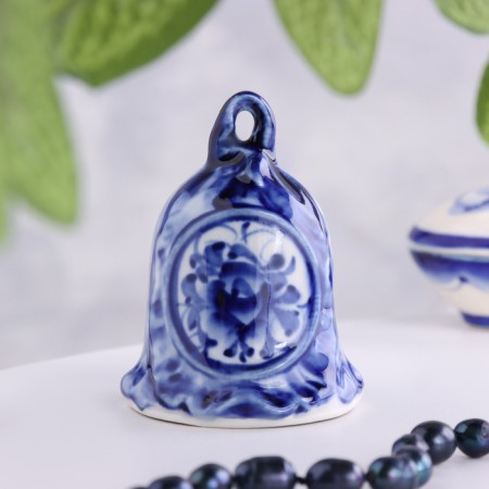Bell "Liszt", 6 x 4 cm, gzhel-2