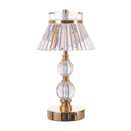 Table lamp sensory "gel" LED 10W battery gold 15x15x30 cm-10