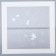 Matte flowers film, "Flowers with a border", 58x58cm, white