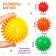 A set of developing massage balls "Hedgehogs", 4 pcs, d = 5.6.7.8 cm, crumb I