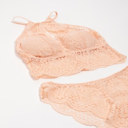 Female set (top, panties) Pink color, size 42-44-1