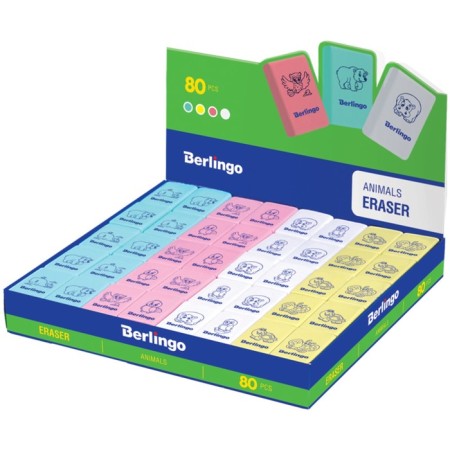 Animals Eraser, rectangular, thermoplastic rubber, 28x18x10 mm-2