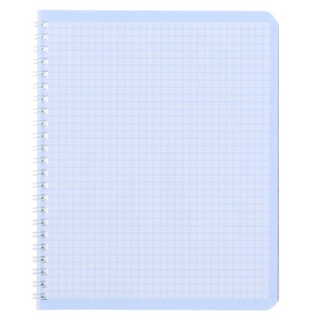 Notebook of 48 sheets in a cage, on the crest of Metallic "silver", boumvinyl-1