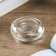 Glass of glass per 1 candle "Circle" transparent 2.5x6.5x6.5 cm