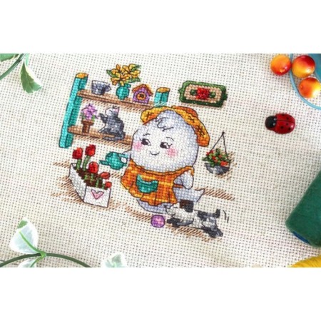 Embroidery Set "Florist" 11 × 11 cm-3