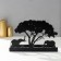 Summary metal for 4 candles "Elephants of Africa" ​​black 13.2x20x6.8 cm