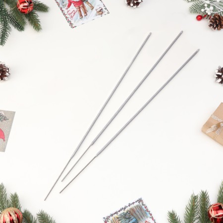 Bengal lights, 65 cm, 3 pieces, "white snow"-1