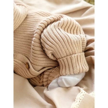 Knitted Knot Killed with Pure Love Tot hat, height 74 cm, beige color-10