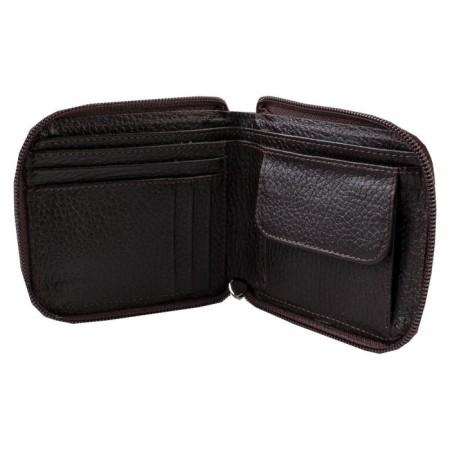 Male purse, lightning department, brown color-1