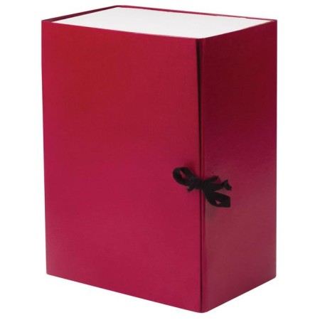 Archive box with A4 Calligrata ties, 150 mm, boumvinyl, up to 1,400 sheets, burgundy
