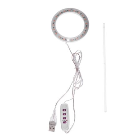 LED phytoslight, 2 watts, 5 c, in a pot, USB, multi -pointral, 1 circle-1