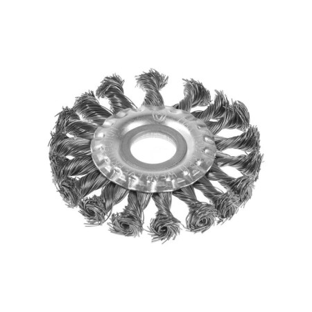 Metal brush for ushm scrap, twisted wire, flat, landing 22 mm, 100 mm
