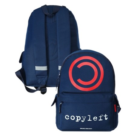 Youth backpack Bruno Visconti 12-003 40*30*17 MAL "Copyleft" Blue 12-003-148/02