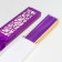 Fan bamboo, textiles h = 21 cm "monocet" in a box, purple