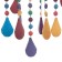 Rome chandelier 6he14 40W color 60x60x65-95cm Bayerlux