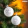 New Year's Christmas tree decoration for coloring "New Year!", 2 pcs, d = 5.5 cm