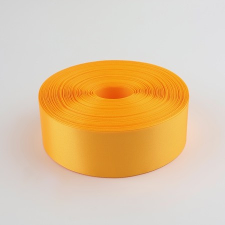 Satin tape, 50 mm × 100 ± 1 m, yellow color-1