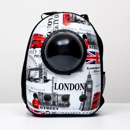 A backpack for carrying animals "London", with a viewing window, 32 x 25 x 42 cm-9