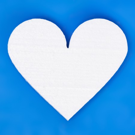 Floristic base "Heart from foam 15 x 2 cm-3