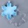 The basis for creativity and decoration "Snowflake", set of 3 pcs., Size 1 pc. - 8 × 9 × 2.5 cm