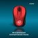 Mouse call 665MW Black/Red optical (1600DPI) wireless USB for laptop (3but)