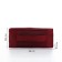 Cosmetic bag with lightning, burgundy color