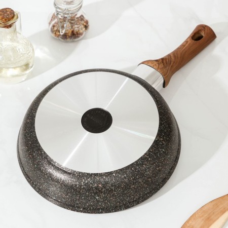 Granit Ultra Original pan, d = 22 cm, plastic handle, anti-stick coating, dark brown color-2