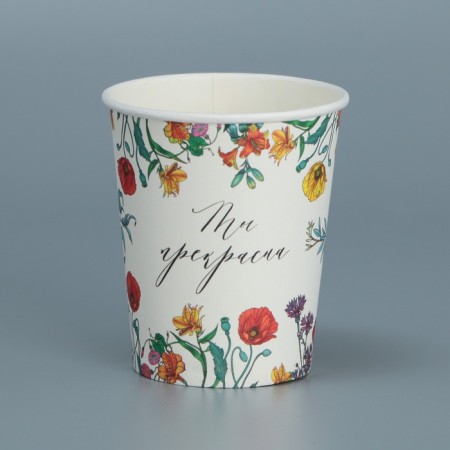 A glass for flowers "Flowers", 250 ml-1