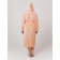 Women's robe with a hood, size 54, color peach