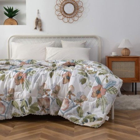 Aziza blanket, size 160x220 cm, green color-2
