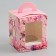 Box for 1 cupcake, "March 8", 9.2 x 9.2 x 11.1 cm, confectionery packaging
