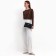 Women's bag made of artificial leather with a valve, 26x16x9 cm, black