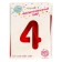 Foil ball 32 "number 4, individual packaging, red color