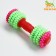 Chewing toy 15.5 x 5.5 cm, red/green/pink