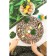 Serving napkin on the table "Dandelion", 38 × 38 cm, brown color
