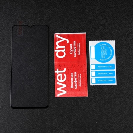 Protective glass Mobility, for Tecno Spark 9 Pro, full glue, black-1