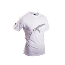 T -shirt 7.62 Kalashnikov, size 46, white color
