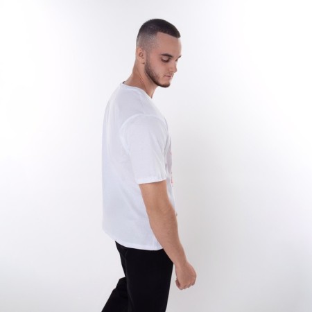 T -shirt male "Dragon", white color/Red print, size 50-3